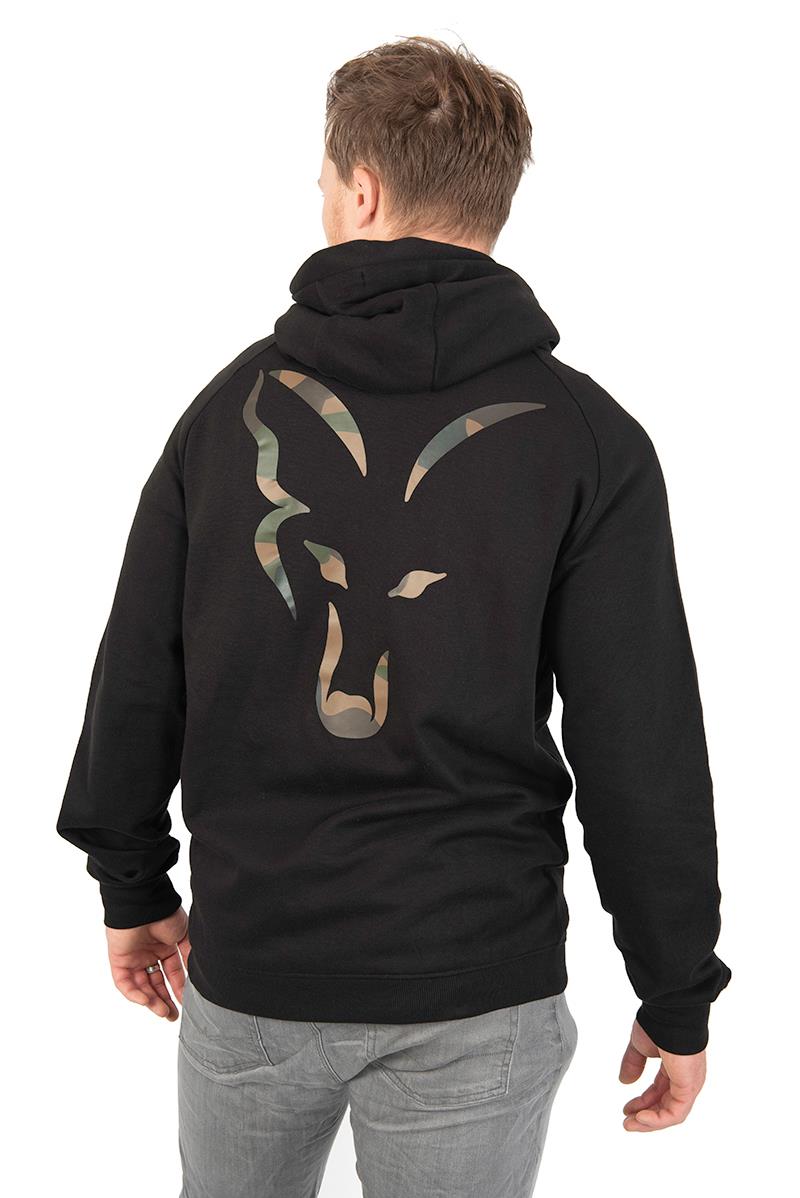 Fox Light Weight Black/Camo Print Zip Hoody