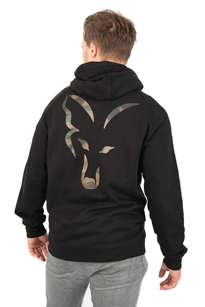Fox Light Weight Black/Camo Print Zip Hoody