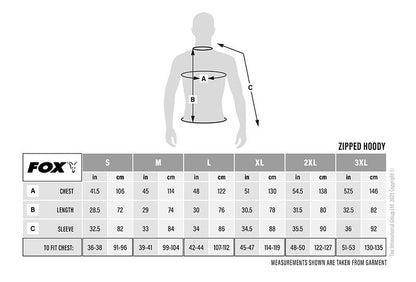 Fox LW Khaki / Camo Split Zip Hoody