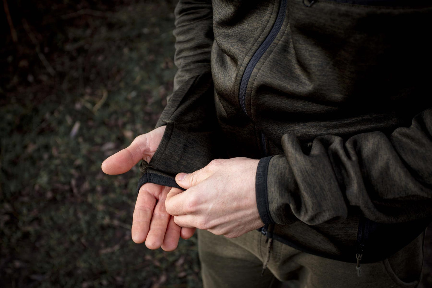 Trakker Marl Fleece Back Hoody