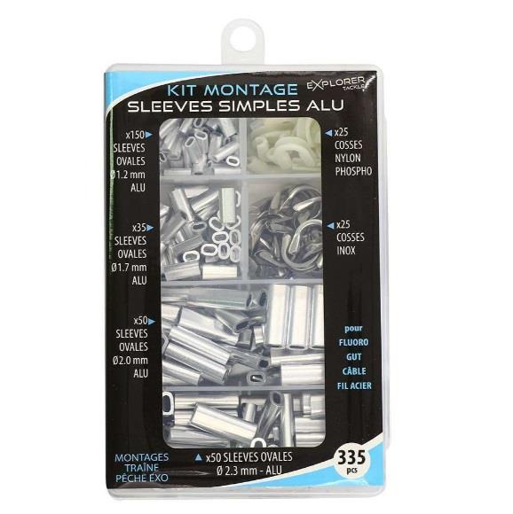 Explorer Tackle Crimp Sleeve Kit Aluminium