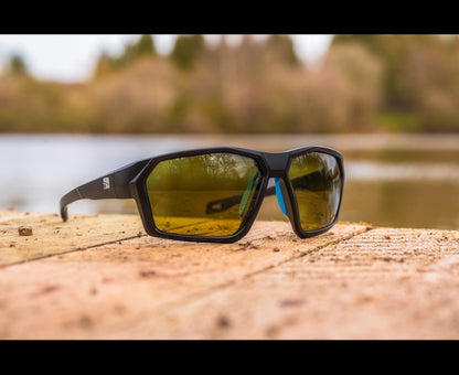 Preston Absolute Wrap Sunglasses Amber Brown