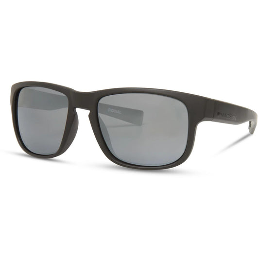 Madison Eyewear Signal Matt Black Sunglasses 3 Polarised Lens - Silver Bronze Yellow