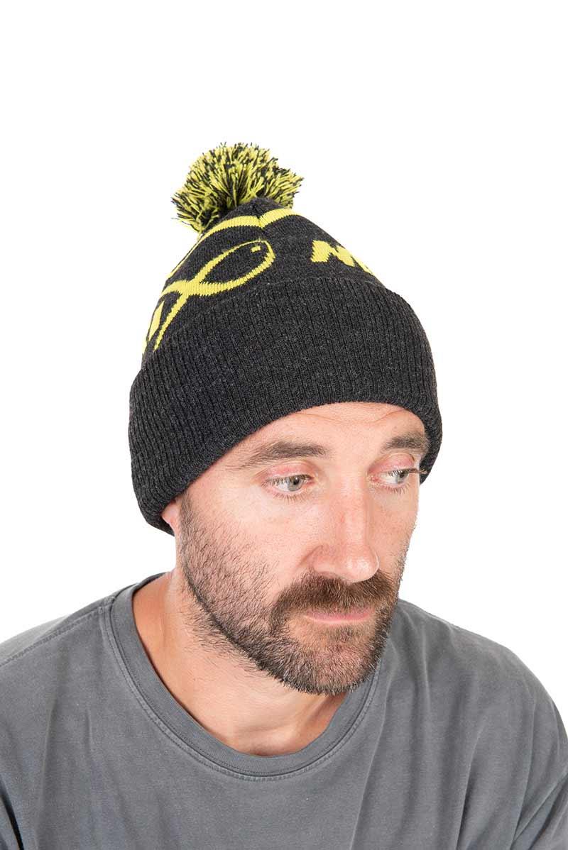 Matrix Lime & Grey Bobble Hat