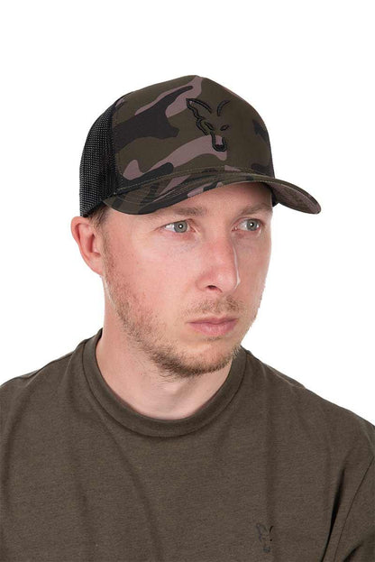 Fox Black Camo Trucker