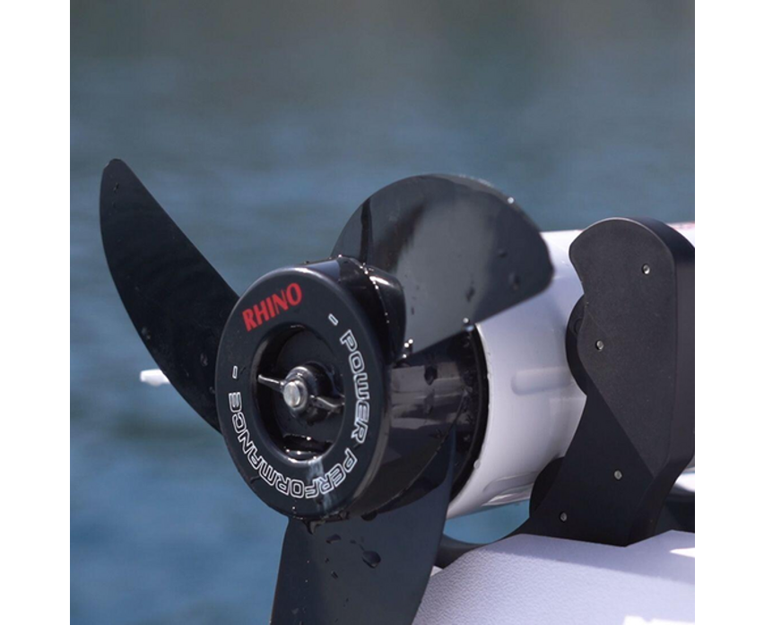 Rhino BMR GPS NxT 65 Longshaft 12V Electric Outboard Motor White
