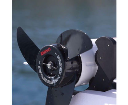 Rhino BMR GPS NxT 65 Longshaft 12V Electric Outboard Motor White