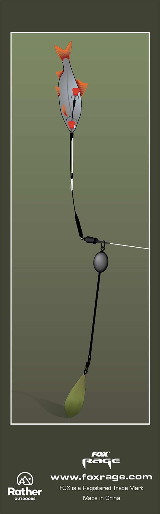 Fox Rage Predator Ledger Stems Medium x 2