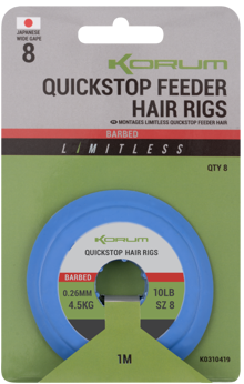 Korum Limitless Quickstop Feeder Hair Rigs