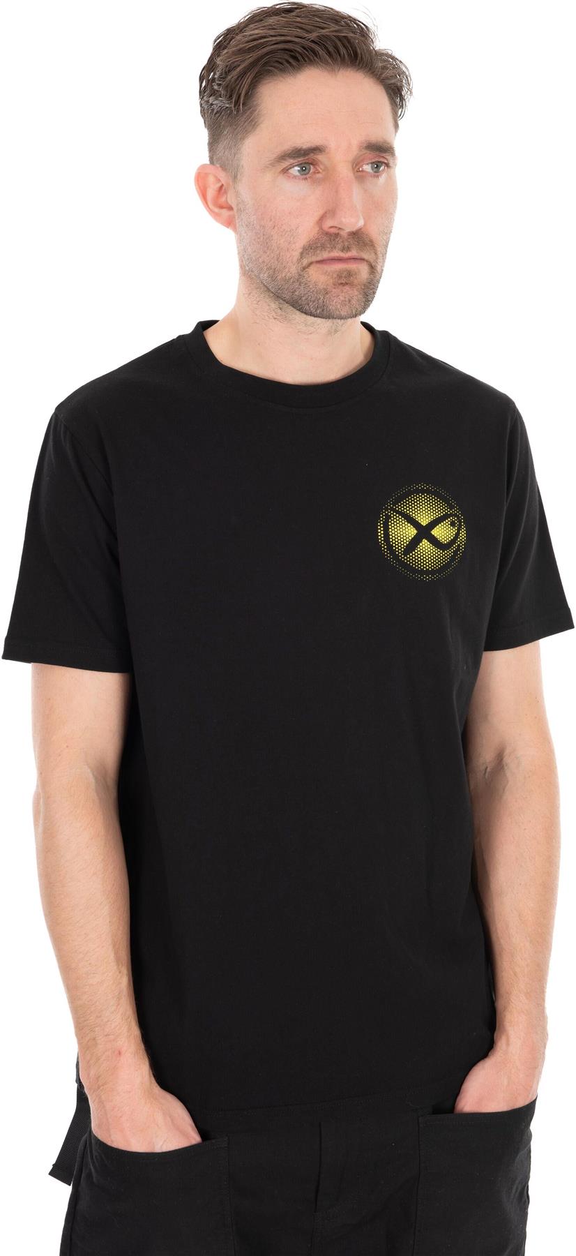 Matrix Large Fade Logo T-Shirt Black/Lime