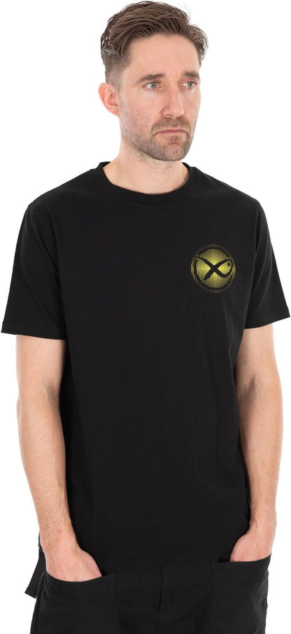 Matrix Large Fade Logo T-Shirt Black/Lime