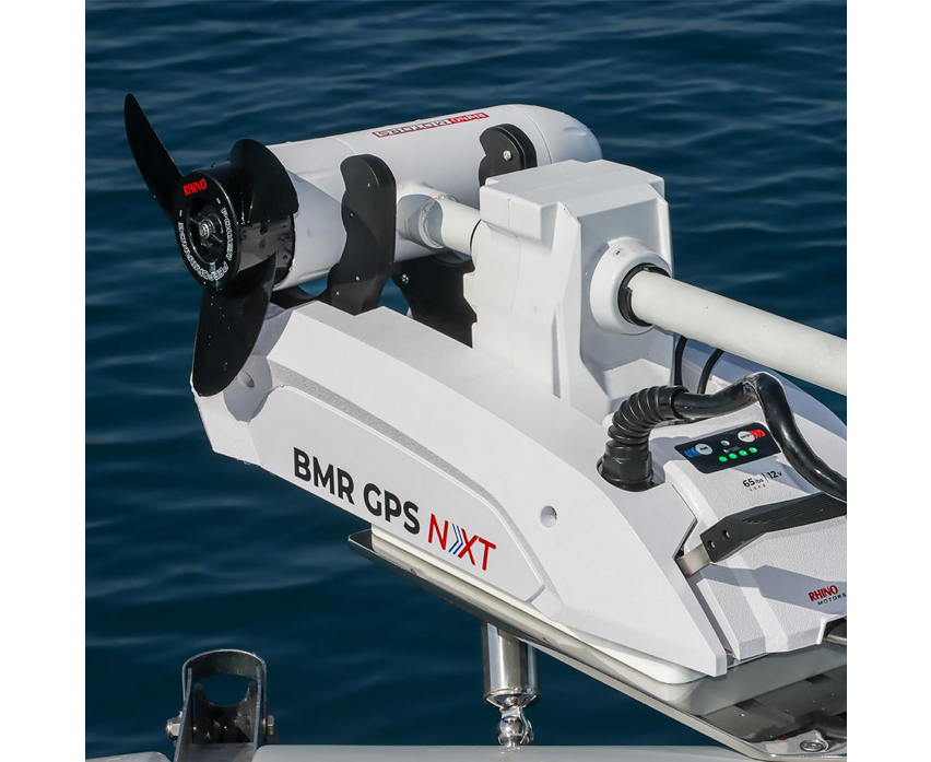 Rhino Motors BMR GPS NxT 95 XL Shaft 24V Electric Outboard Motor white