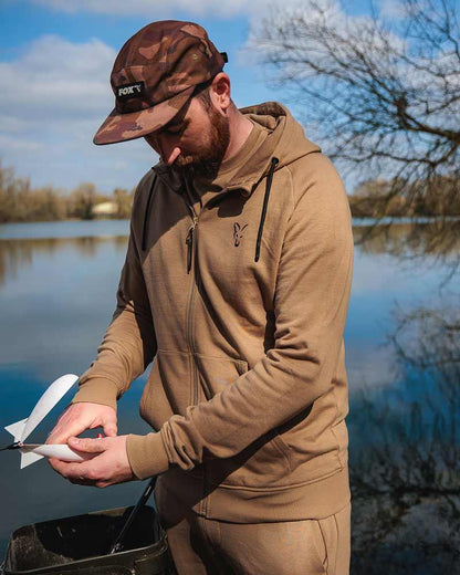 Fox Collection LW Zip Hoody - Tan Ltd