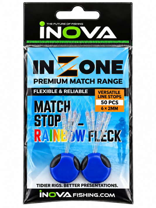 Inova In-Zone Match Stop Rainbow Fleck 50pcs 6x2mm