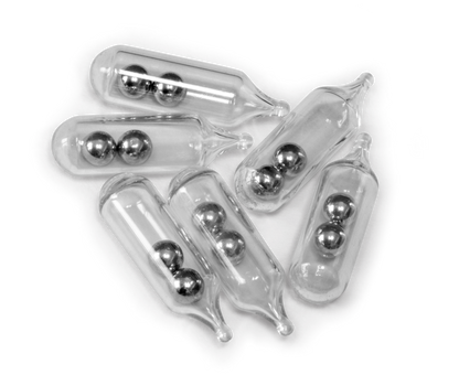 Black Cat Glass Rattle 6mm