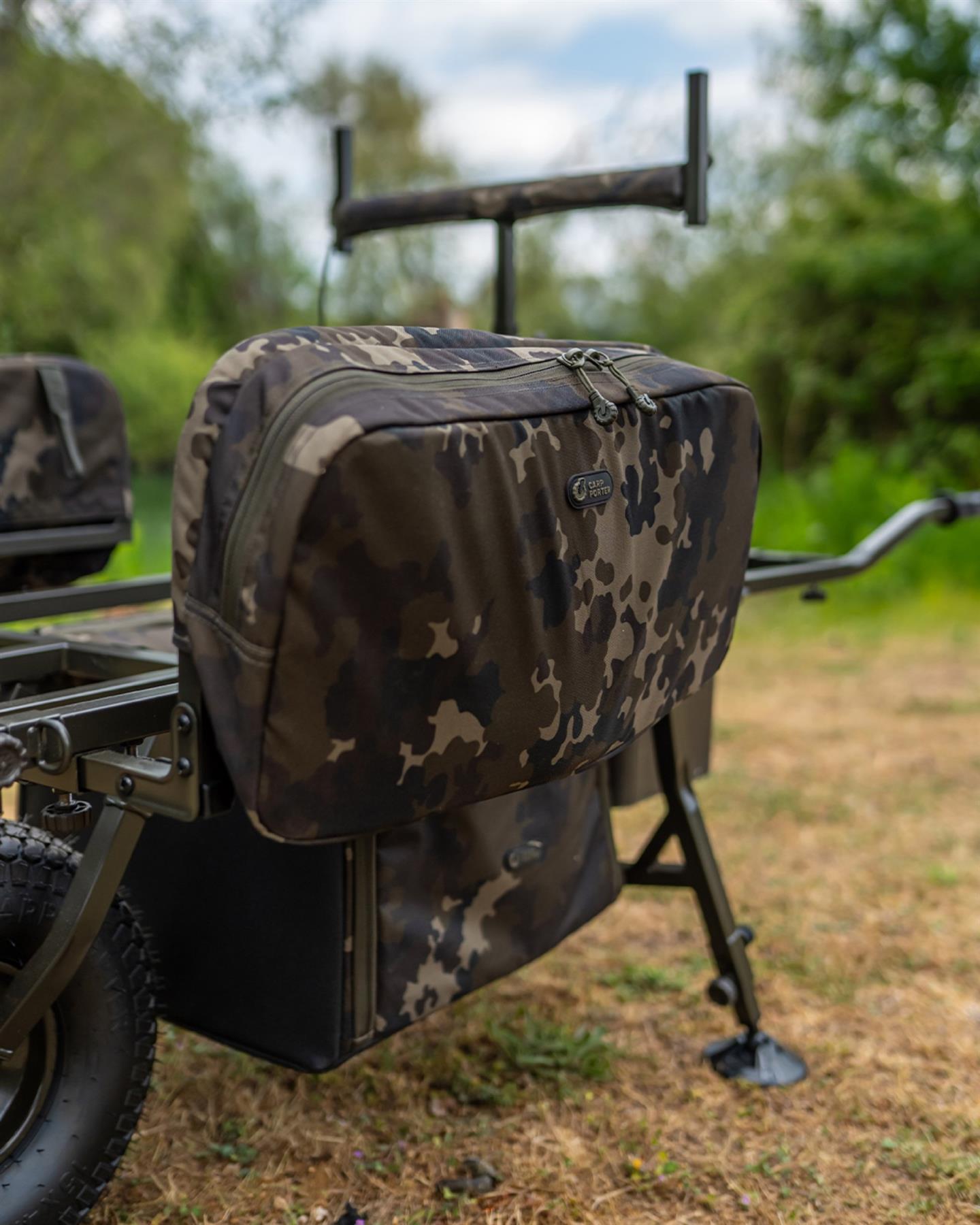 Carp Porter Side Bar Bags Small Dark Kamo