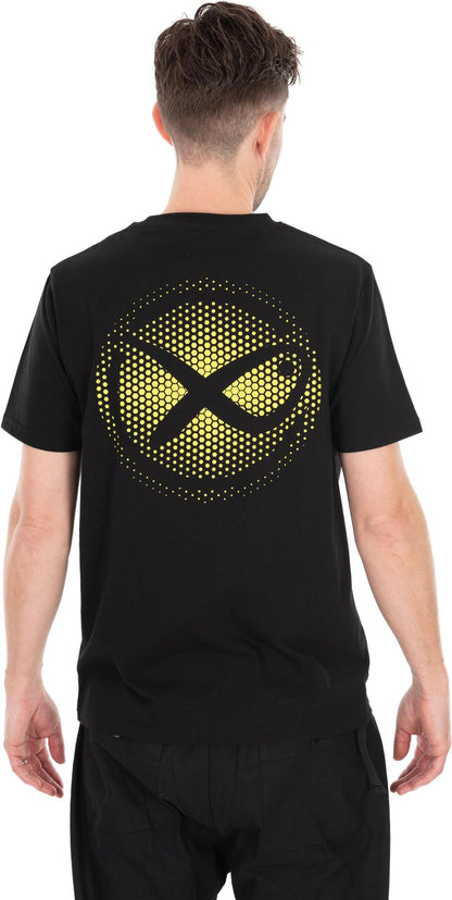 Matrix Large Fade Logo T-Shirt Black/Lime