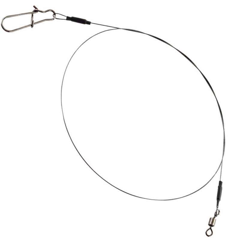 Fox Rage Strike Point Jerk Leader Single Strand Titanium 40cm x 2