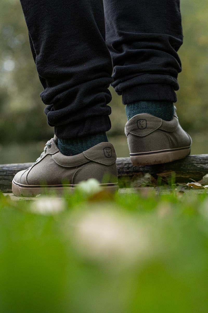 Fox Khaki Canvas Shoes