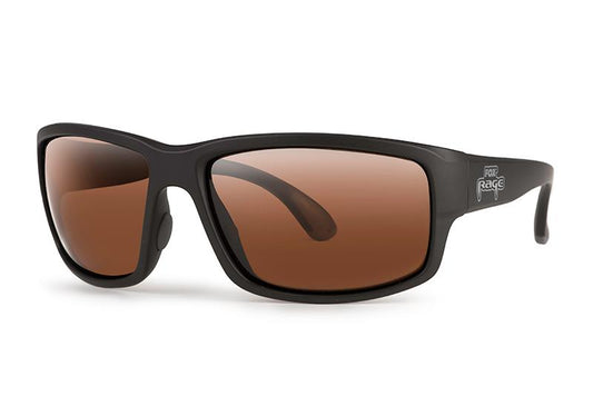 Fox Rage Grey Wrap Sunglasses Brown Lense Mirror Eyewear