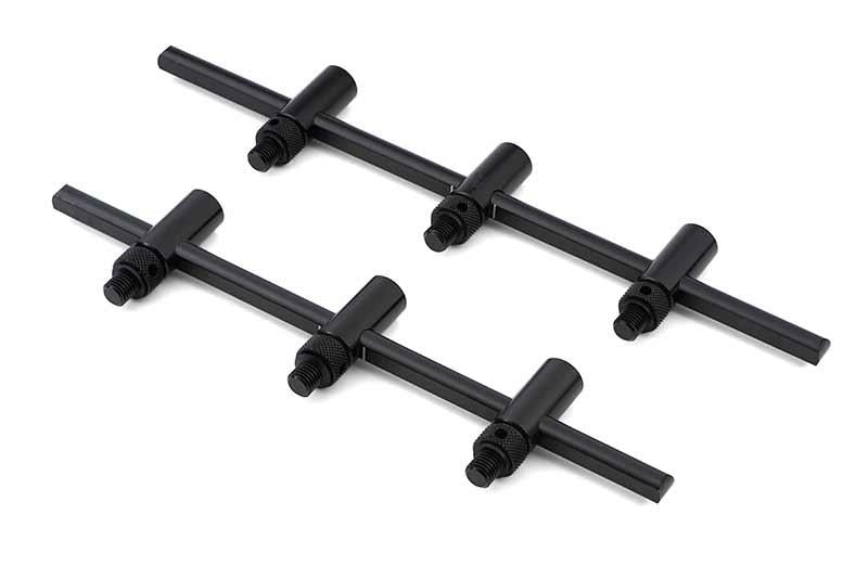 Fox Black Label Slim Adjustable 2 Rod Buzz Bars