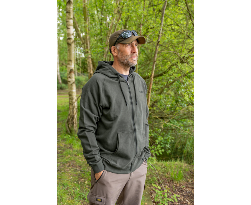Avid Bearing Zip Hoodie Green