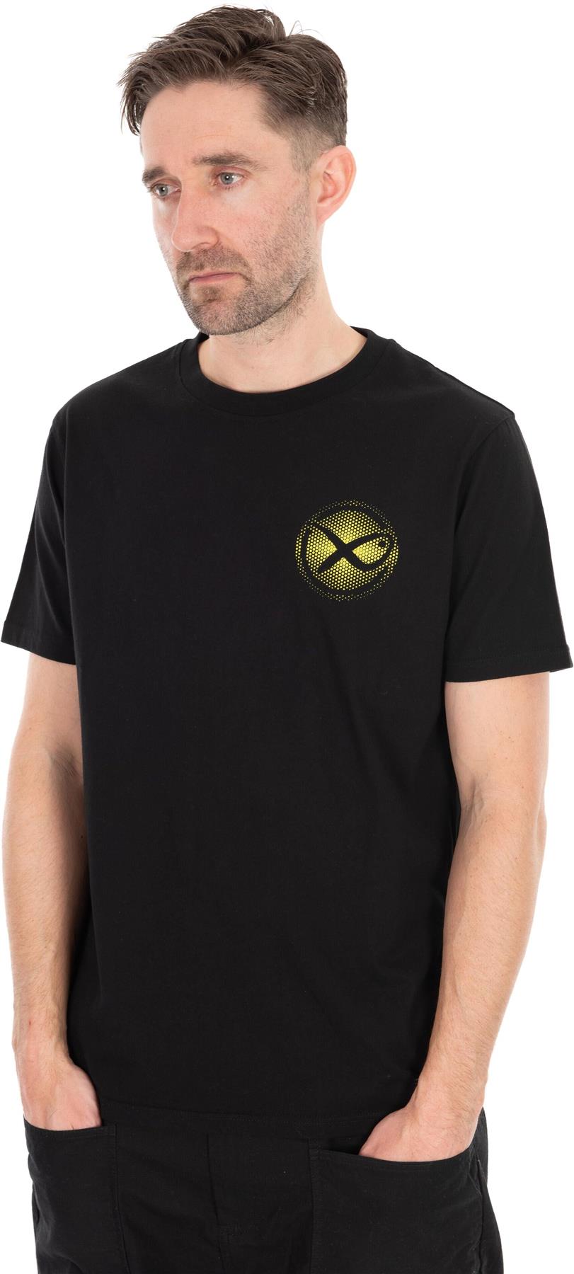 Matrix Large Fade Logo T-Shirt Black/Lime