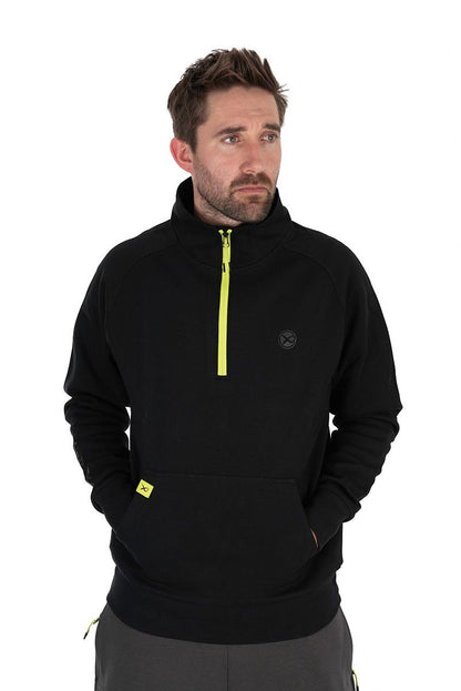 Matrix 1/4 Zip Sweat Black/Lime (Black Edition)