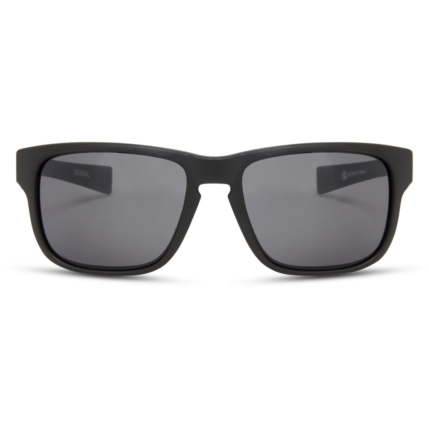 Madison Signal Matt Black Sunglasses - Black Mirror Lens