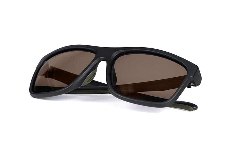 Fox Collection Green Black Shades - Brown Lens