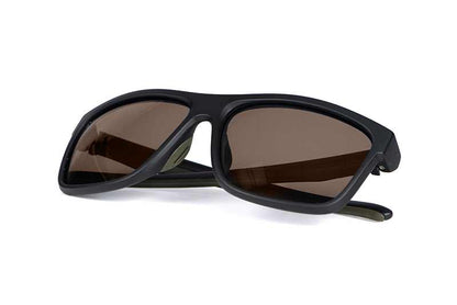 Fox Collection Green Black Shades - Brown Lens