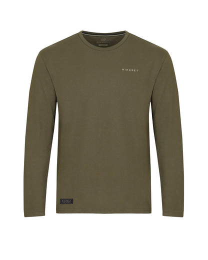 Korda Mindset Minimal LS Tee Dark Olive