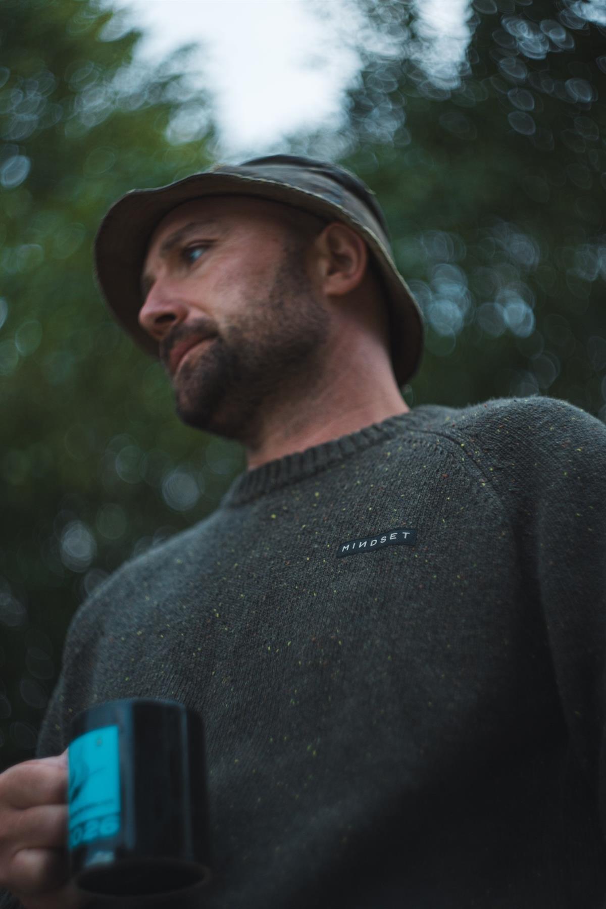 Korda Mindset Fisherman Knitted Sweater Dark Olive