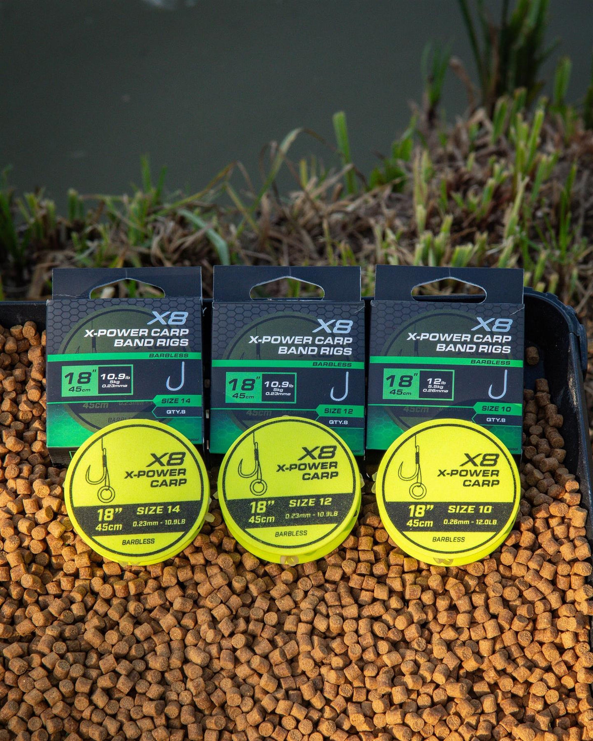 Matrix X8 X-Power Carp Band Rigs 45cm