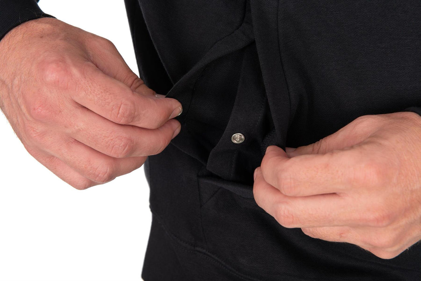 Fox Collection Zipped Hoody Black