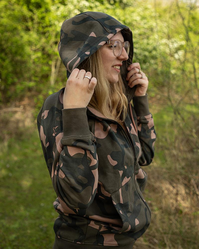 Fox Womens Camo Zipped Hoodie