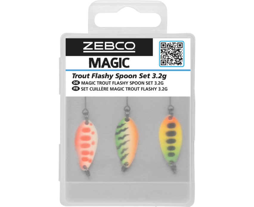 Zebco Magic Trout Flashy Spoon Set 3.2g