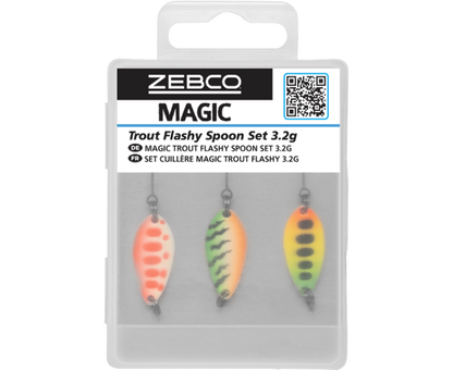 Zebco Magic Trout Flashy Spoon Set 3.2g