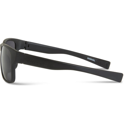 Madison Signal Matt Black Sunglasses - Black Mirror Lens