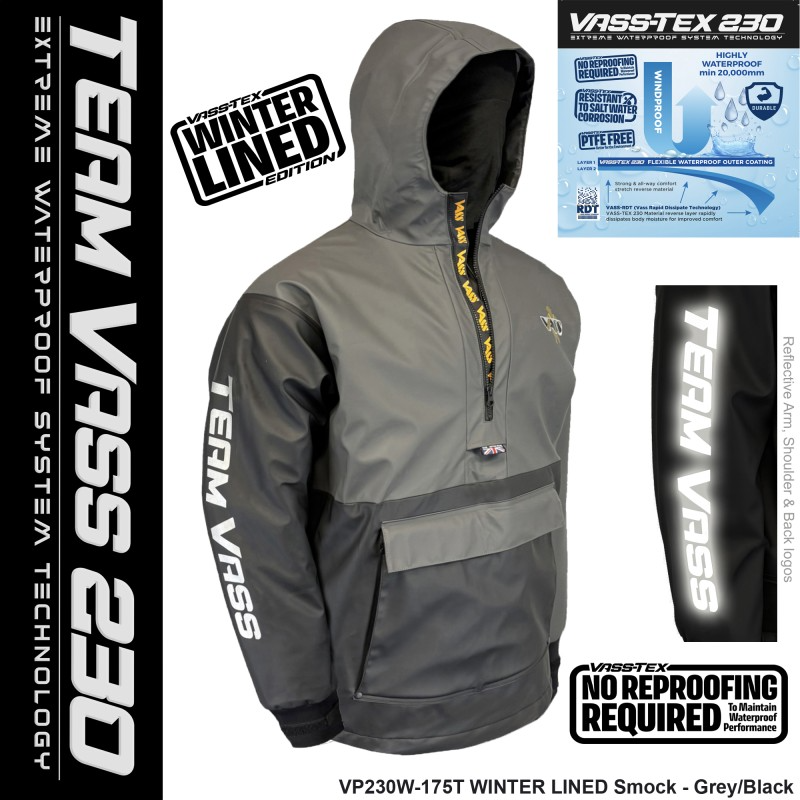 Team Vass 230 Winter Smock Grey/Black