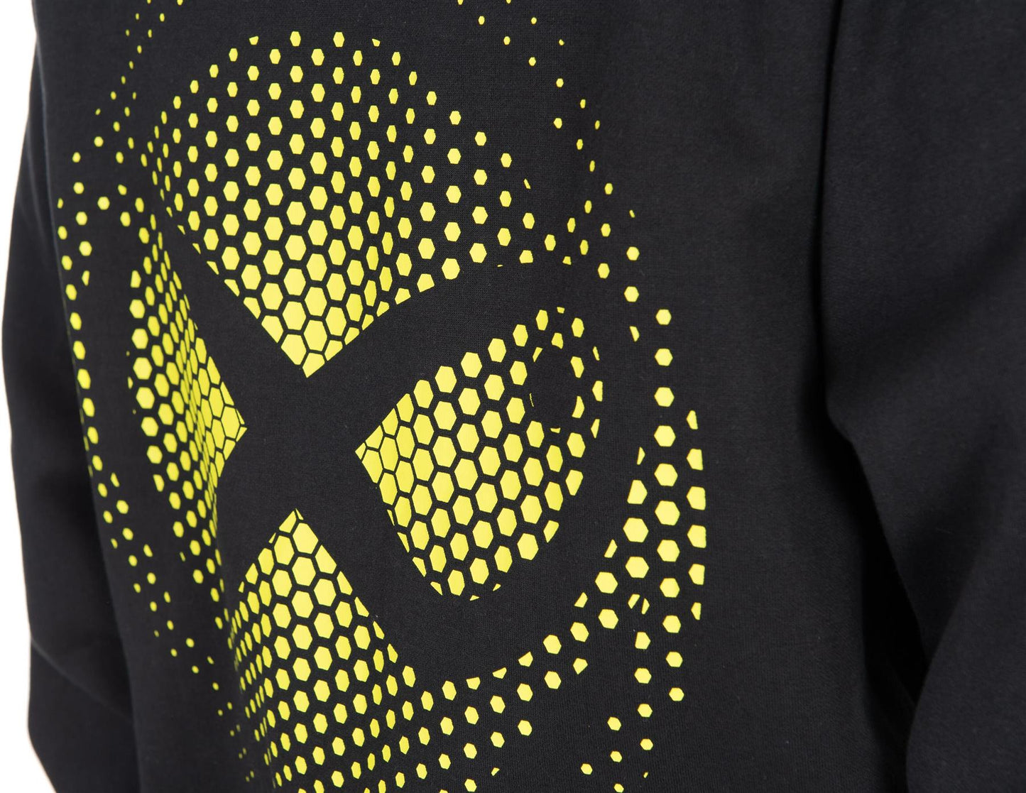 Matrix Large Fade Logo Hoody Black/Lime