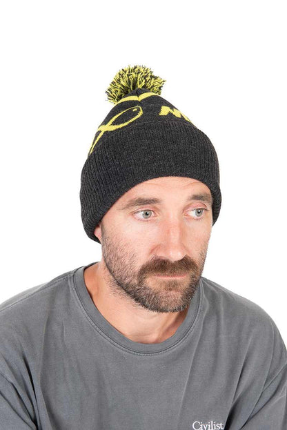 Matrix Lime & Grey Bobble Hat