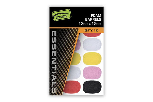 Fox Edges Foam Barrels 10x15mm Mixed Colour