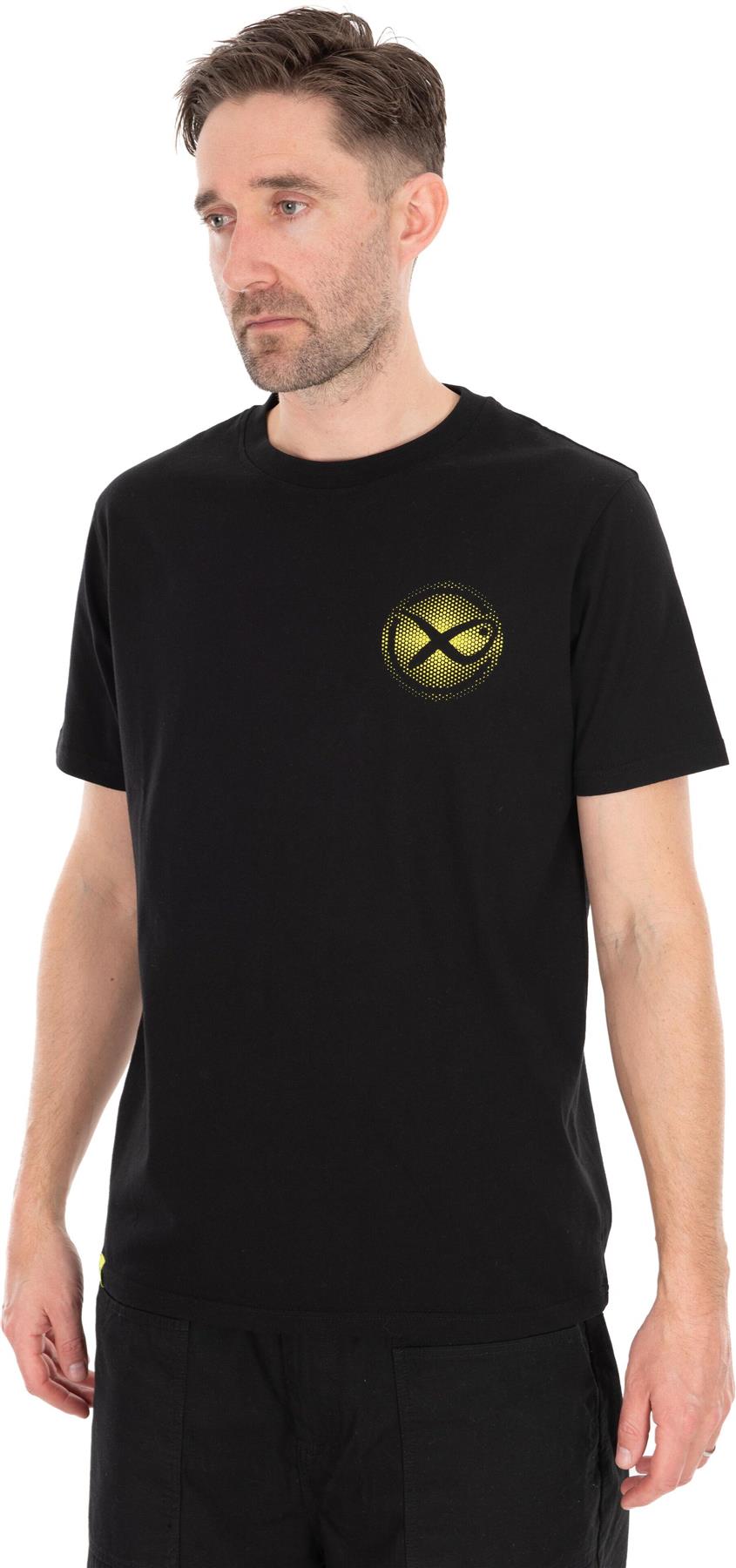 Matrix Large Fade Logo T-Shirt Black/Lime