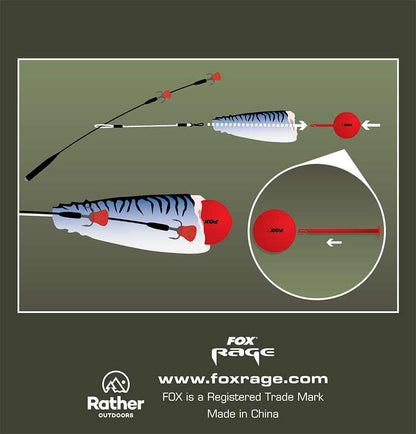Fox Rage Predator Bait Poppers Natural or Red