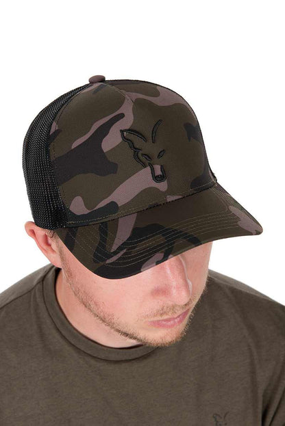 Fox Black Camo Trucker