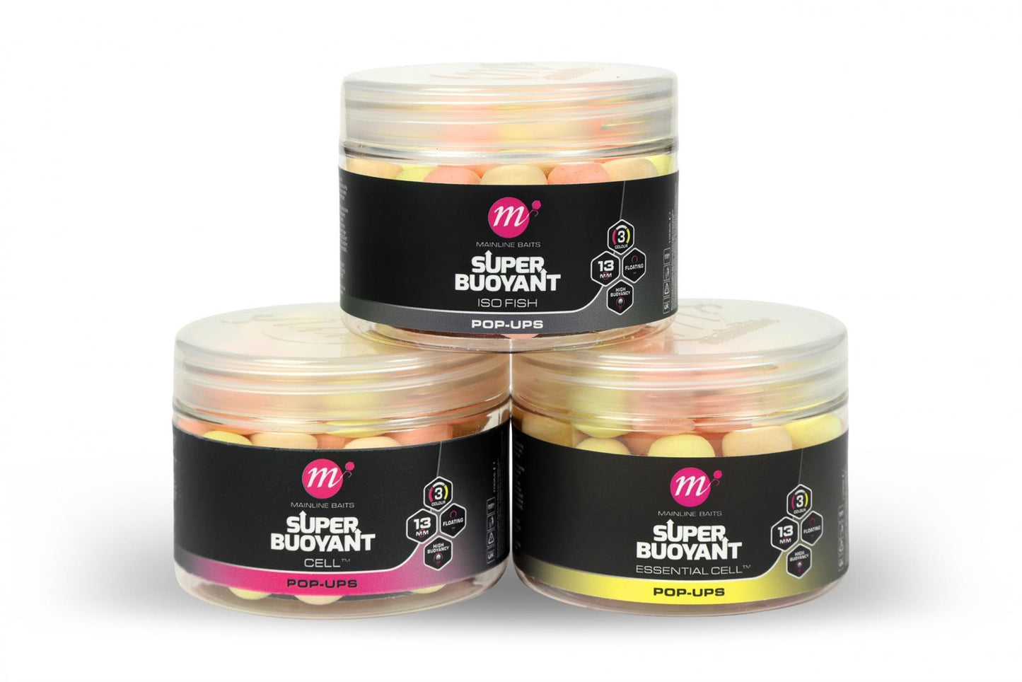 Mainline Super Buoyant Pop-Ups 13mm PYW Mix