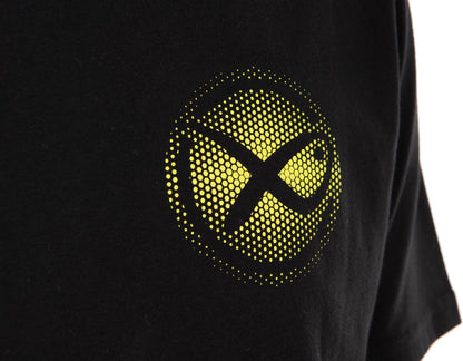 Matrix Large Fade Logo T-Shirt Black/Lime
