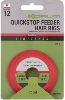Korum Limitless Quickstop Feeder Hair Rigs