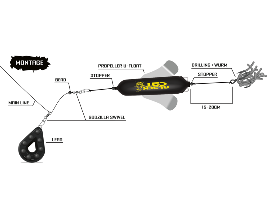 Black Cat Propeller U-Float Silent 40g
